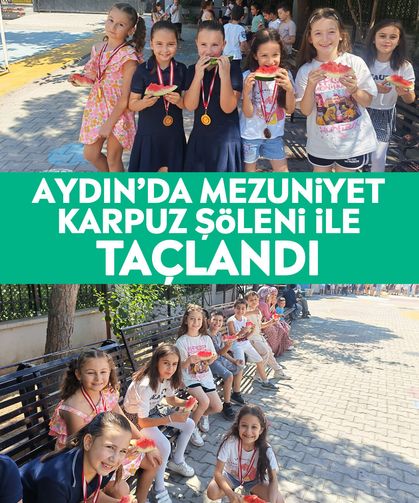 Aydın’da mezuniyet Karpuz Şöleni ile taçlandı