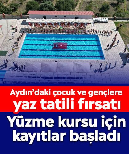 Aydın’daki çocuk ve gençlere yaz tatili fırsatı: Yüzme kursu için kayıtlar başladı