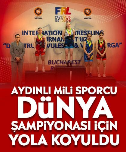 Aydınlı mili sporcu Dünya Şampiyonası için yola koyuldu