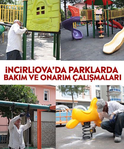 İncirliova’da parklarda bakım ve onarım çalışmaları