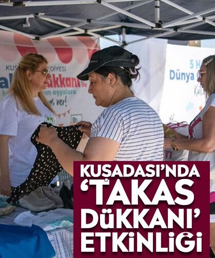 Kuşadası’nda ‘Takas Dükkanı’ etkinliği
