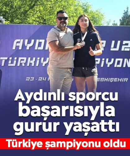 Aydınlı sporcu başarısıyla gurur yaşattı: Türkiye şampiyonu oldu