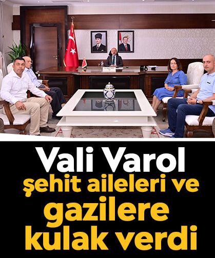 Vali Varol, şehit aileleri ve gazilere kulak verdi