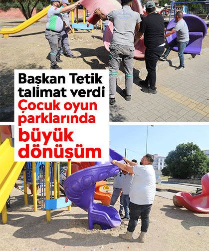 Başkan Tetik talimat verdi: Çocuk oyun parklarında büyük dönüşüm
