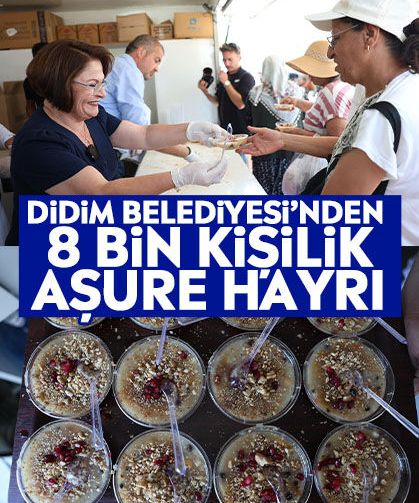 Didim Belediyesi’nden 8 bin kişilik aşure hayrı