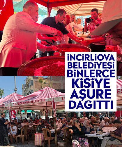 İncirliova Belediyesi binlerce kişiye aşure dağıttı