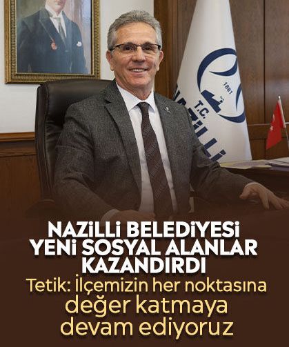 Nazilli Belediyesi yeni sosyal alanlar kazandırdı
