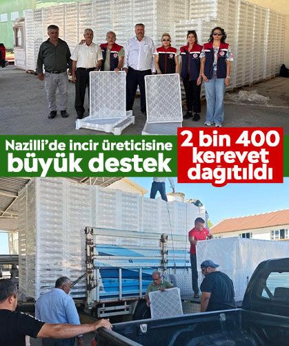 Nazilli’de incir üreticisine büyük destek: 2 bin 400 kerevet dağıtıldı