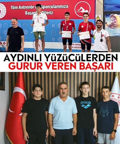 Türkiye Şampiyonasında Aydın için kulaç attılar