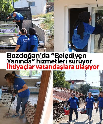 Bozdoğan’da “Belediyen Yanında” hizmetleri sürüyor: İhtiyaçlar vatandaşlara ulaşıyor