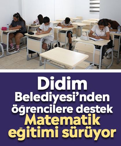 Didim Belediyesi’nden öğrencilere destek: Matematik eğitimi sürüyor