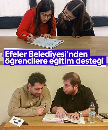 Efeler Belediyesi’nden öğrencilere eğitim desteği