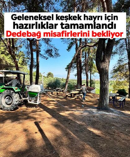 Geleneksel keşkek hayrı için hazırlıklar tamamlandı: Dedebağ misafirlerini bekliyor