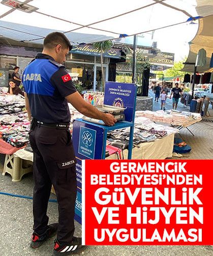 Germencik Belediyesi’nden güvenlik ve hijyen uygulaması