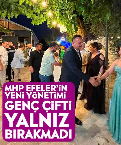 MHP Efeler’in yeni yönetimi genç çifti yalnız bırakmadı