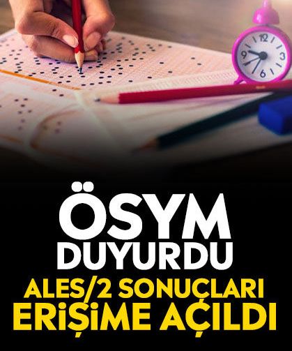 ÖSYM duyurdu: ALES/2 sonuçları erişime açıldı