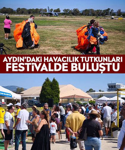 Aydın’daki havacılık tutkunları festivalde buluştu