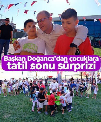 Başkan Doğanca’dan çocuklara tatil sonu sürprizi