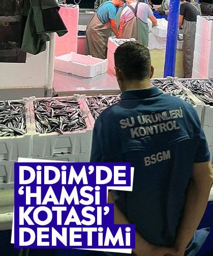 Didim’de ‘hamsi kotası’ denetimi