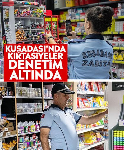 Kuşadası’nda kırtasiyeler denetim altında