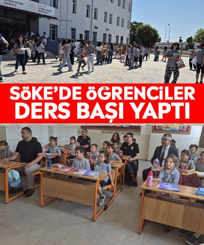 Söke’de öğrenciler ders başı yaptı