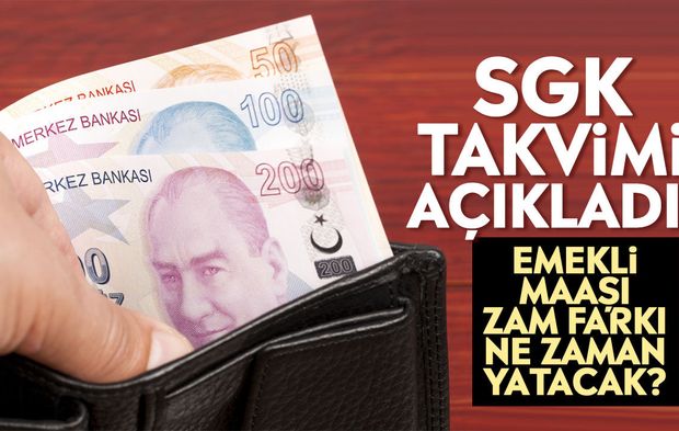 SGK takvimi açıkladı! Emekli maaşı zam farkı ne zaman yatacak?