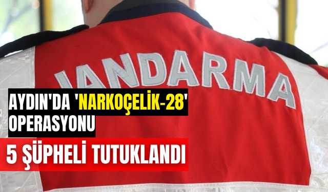 Aydın'da 'Narkoçelik-28' operasyonu! 5 şüpheli tutuklandı