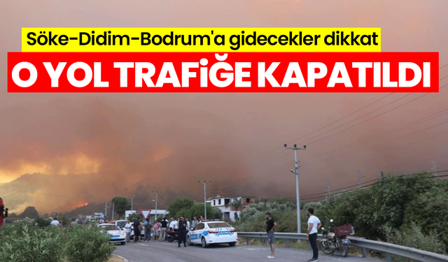 Söke-Didim-Bodrum'a gidecekler dikkat: O yol trafiğe kapatıldı