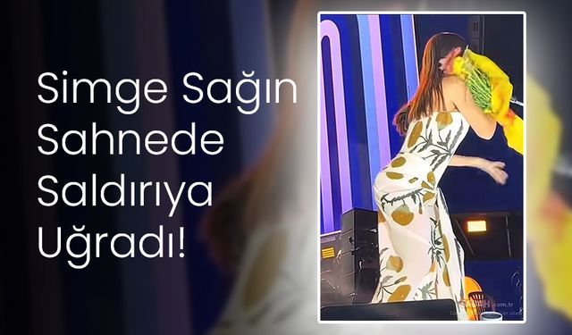 Simge Sağın Sahnede Saldırıya Uğradı! Önce Çiçek Sonra Telefon Fırlattılar