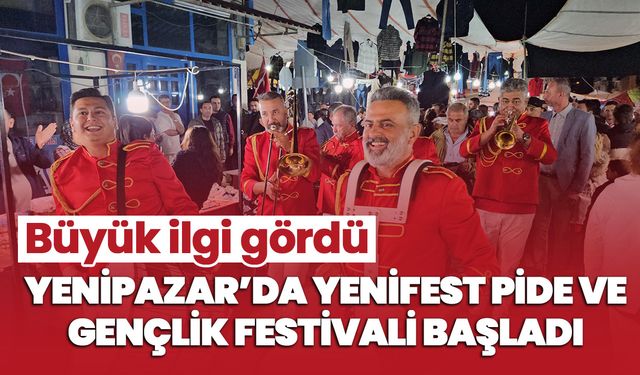 Yenipazar’da YENİFEST Pide ve Gençlik Festivali başladı! Büyük ilgi gördü