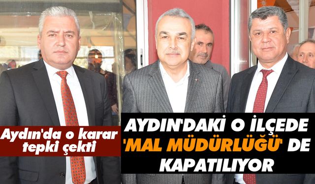 Aydın'daki o ilçede 'Mal Müdürlüğü' de kapatılıyor