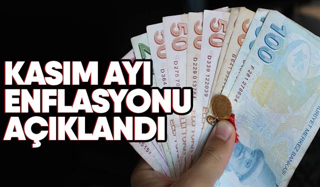 Kasım ayı enflasyonu açıklandı