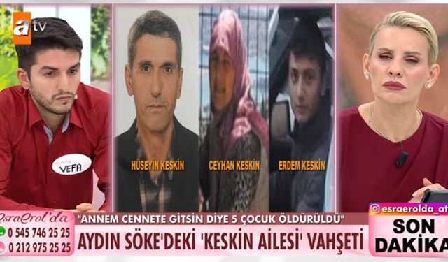 Esra Erol’a katılan Aydınlı genç, anlattıklarıyla kan dondurdu! “Cennete gitmek için çocuklarını öldürdü”