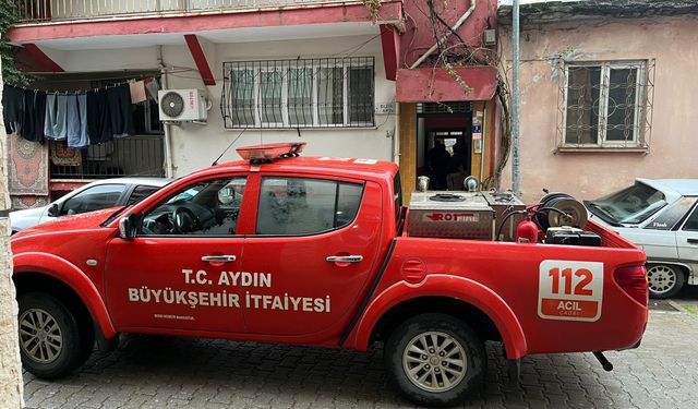 Aydın’da bir evde çıkan yangın korkuttu