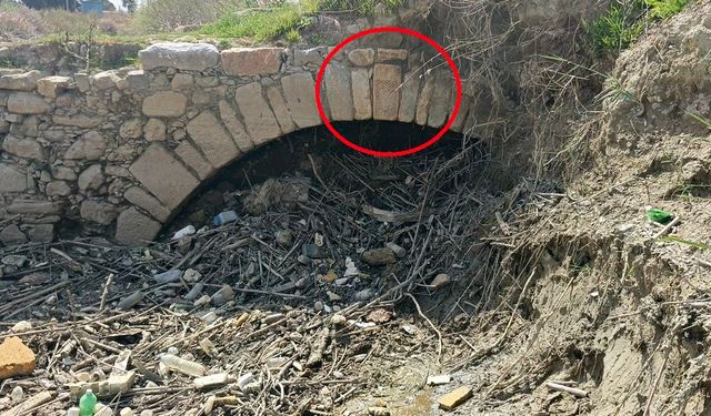 Söke’de toprak çöktü ortaya tarih çıktı