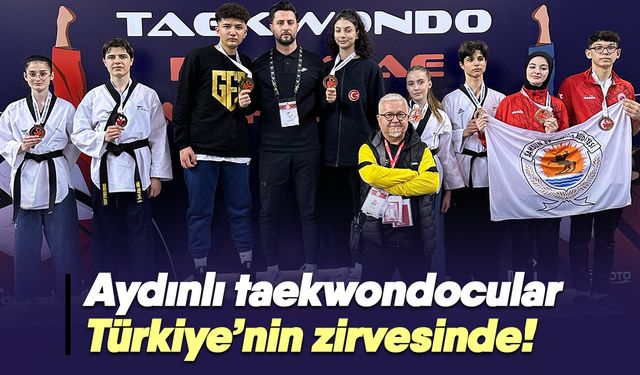 Aydınlı taekwondocular Türkiye’nin zirvesinde!