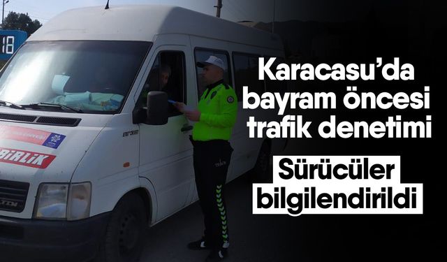 Karacasu’da bayram öncesi trafik denetimi! Sürücüler bilgilendirildi
