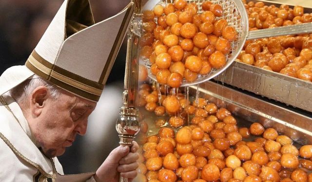 Papa'ya Türk işi anma! Ruhu için lokma döktürdüler