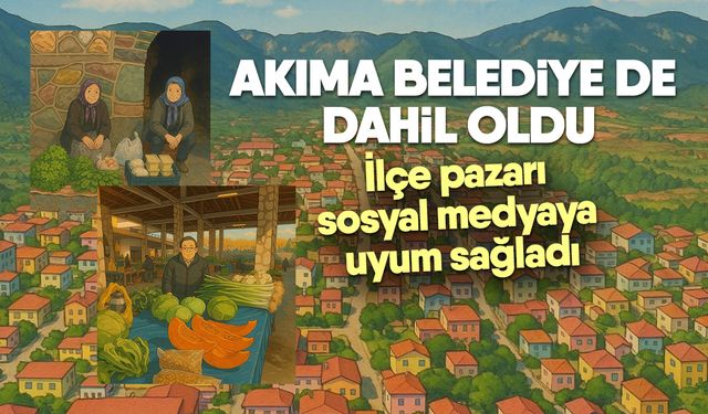 Akıma belediye de dahil oldu! İlçe pazarı sosyal medyaya uyum sağladı