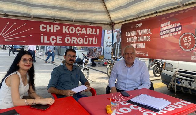Koçarlı’da İmamoğlu için imza seferberliği sürüyor