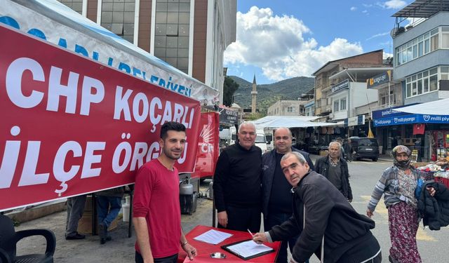 Koçarlı’da İmamoğlu için kampanya son sürat devam ediyor! “Özgürlüğe imzanı at”
