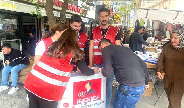 İncirliova’da “Ekrem İmamoğlu’na Özgürlük” imza kampanyası sürüyor