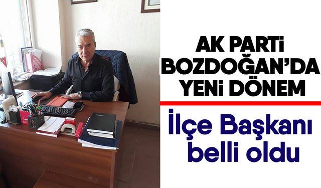 AK Parti Bozdoğan’da yeni dönem! İlçe Başkanı belli oldu