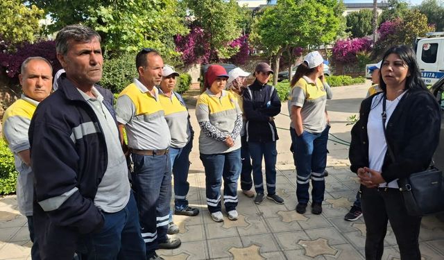 Didim Belediyesi’nde işçiler eylemde!