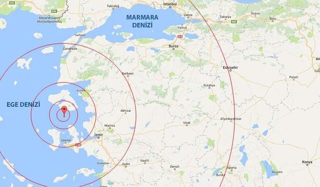 Ege Denizi’nde gece deprem paniği!