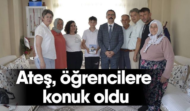 Ateş, öğrencilere konuk oldu