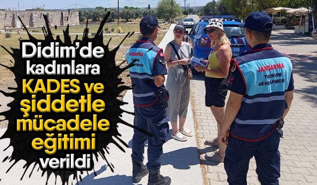 Didim’de kadınlara KADES ve şiddetle mücadele eğitimi verildi