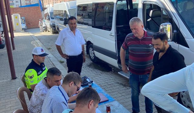 Okullar açılmadan güvenli yolculuk denetimi yapıldı