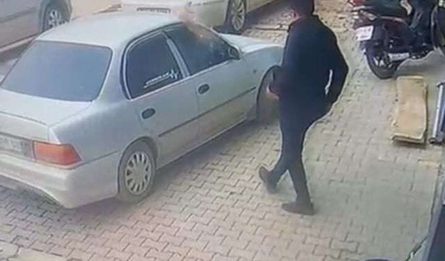 Aracına binerken ölümden döndü: Balkondan üzerine düşen saksı teğet geçti