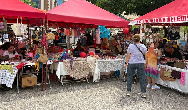 İncirliova’da kadın girişimci stantlarına yoğun ilgi! Anneler Günü için ürünler görücüye çıktı